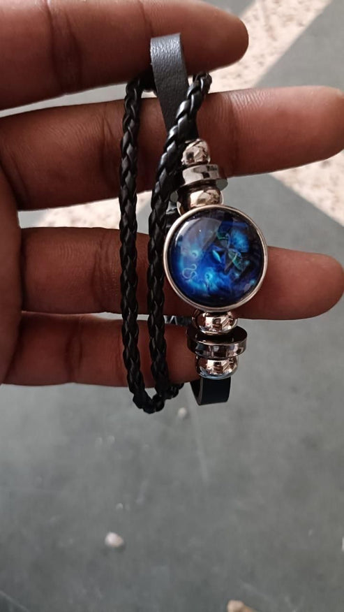 🔥Zodiac Constellation Black Leather Guardian Bracelet 🔥
