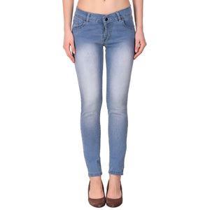 Women's Denim Slim Fit Mid-Waist Jeans