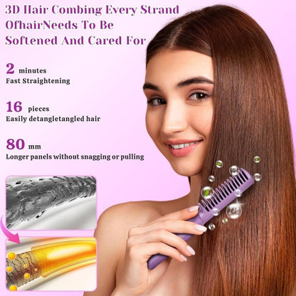 ❤️ Meneflix Portable Mini Hair Straightener Cordless Rechargeable Mini Adjustable Hair Straightener Hot Comb ❤️