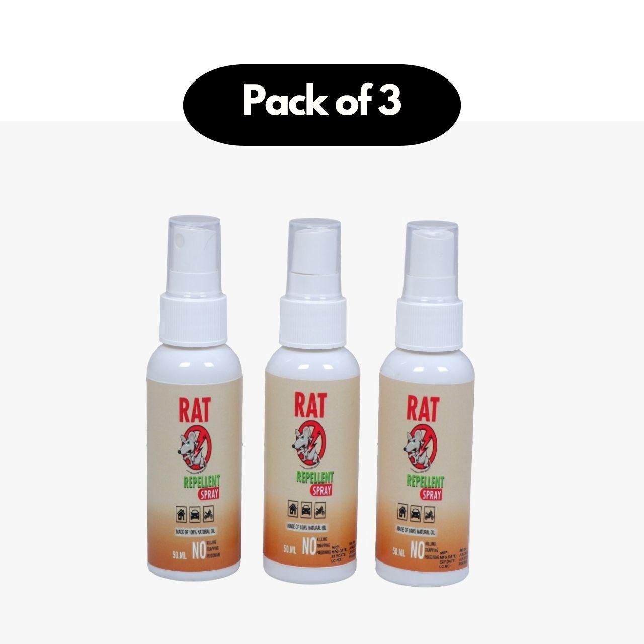 🔥Rat Repellent Spreay 50ML (Pack of 3)🔥🚫🐀 Say Goodbye to Rats – Safe, Natural & Effective Spray!