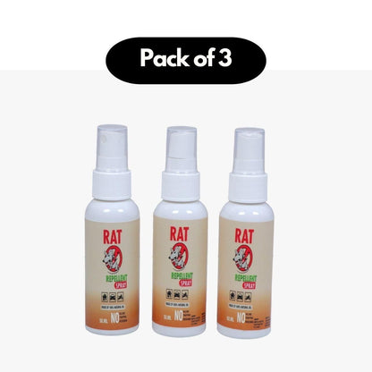 🔥Rat Repellent Spreay 50ML (Pack of 3)🔥🚫🐀 Say Goodbye to Rats – Safe, Natural & Effective Spray!