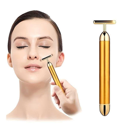 🔥24K Gold Energy Beauty Bar Electric Facial Massage Roller🔥