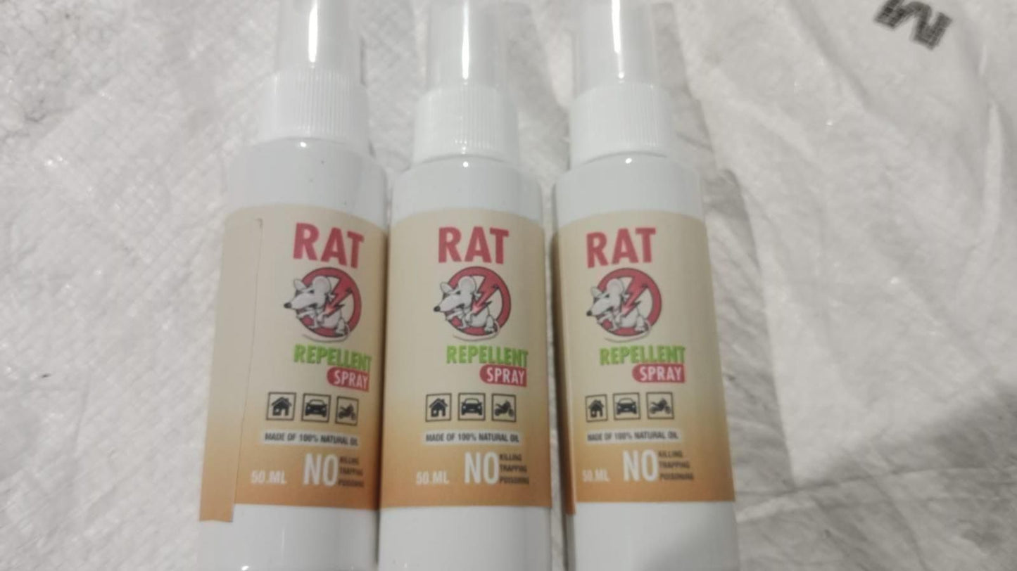 🔥Rat Repellent Spreay 50ML (Pack of 3)🔥🚫🐀 Say Goodbye to Rats – Safe, Natural & Effective Spray!